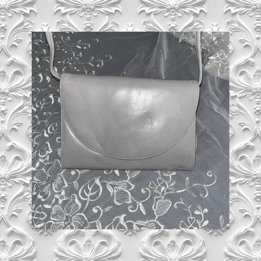 Leather Shoulder Evening Bag
